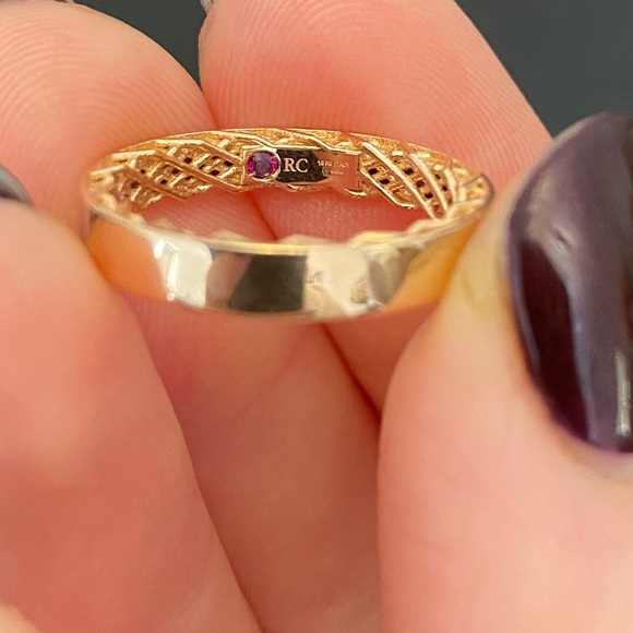 Roberto coin ring symphony golden gate ring. - Picture 6 of 8